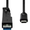 USB kabelis ProXtend USB-A + USB-C - USB-C 1 m juodas (USBCWA-001)