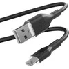 Puro Elektrik Puro Soft USB-A – žaibo kabelis 1,5 m silikoninis – juodas