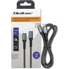 QOLTEC 52358 USB 2.0 Type C Kabelis USB 2.0 Type C 100W QC 3.0 PD 1.5m Juodas