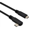 USB kabelis Roline USB-C - USB-C 1 m juodas (11.02.9075)