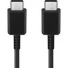 USB kabelis Samsung USB-C - USB-C 1 m Juodas (EP-DA705BBEGWW)