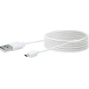 USB kabelis Schwaiger USB-A - mikro B 2 m Baltas (LK200M532)