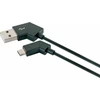 USB kabelis Schwaiger USB-A - mikroUSB Juodieji (LKW120M533)