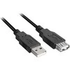 Sharkoon Kabelis USB 2.0 Verlängerung 1,0m juodas
