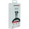 „Swissten L Type Textile“ universalus greitas įkrovimas 3.1 USB prie „Lightning Data“ ir 1,2 m įkrovimo laidas