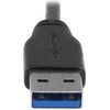 USB kabelis StarTech USB-A - mikro B 1 m juodasis (USB3U1MLS)