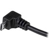 USB kabelis StarTech USB-A - mikroUSB 2 m juodasis (USBUB2MD)