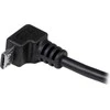 USB kabelis StarTech USB-A - mikroUSB 2 m juodasis (USBUB2MD)