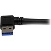 USB kabelis StarTech USB-A - USB-B 1 m Juodas (USB3SAB1MRA)