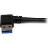 USB kabelis StarTech USB-A - USB-B 1 m Juodas (USB3SAB1MRA)
