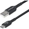 USB kabelis StarTech USB-A - USB-C 0,3 m juodas (USB2AC30CMBK)