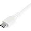 USB kabelis StarTech USB-A - USB-C 1 m Baltas (RUSB2AC1MW)