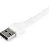 USB kabelis StarTech USB-A - USB-C 1 m Baltas (RUSB2AC1MW)
