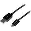 USB kabelis StarTech USB-A - Žaibas 1 m Juodas (USBLT1MB)