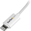 USB kabelis StarTech USB-A - Žaibas 3 m Baltas (USBLT3MW)
