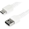 USB kabelis StarTech USB-A - USB-C 1 m Baltas (RUSB2AC1MW)