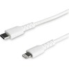 USB kabelis StarTech USB-C - Žaibas 1 m Baltas (RUSBCLTMM1MW)