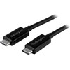 USB kabelis StarTech USB-C - USB-C 1 m Juodas (USB31CC1M)