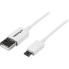 USB kabelis StarTech USB-A - mikroUSB 1 m baltos (USBPAUB1MW)