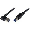 USB kabelis StarTech USB-A - USB-B 1 m Juodas (USB3SAB1MRA)