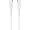 Kabelis 60W 1m USB-C - USB-C T-Phox Gentle baltos spalvos