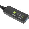 USB kabelis Techly USB-A - USB-A 10 m juodas (ICUR30100G)