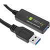 Techly ICUR30100G USB kabelis USB 3.2 Gen 1 (3.1 Gen 1) 10 m USB A Juoda