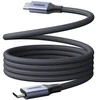 USB laidas Ugreen USB-C - USB-C 0,5 m Juodai pilkas (85529)