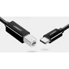 Spausdintuvo kabelis USB-C 2.0 į USB-B UGREEN US241, 1m (juodas)