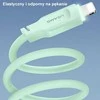 USAMS Lightning kabelis 2.4A 1.2m greito įkrovimo Lithe Series žalias SJ565USB04 (US-SJ565)
