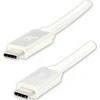 USB kabelis Logotipas USB-C - USB-C 1 m Baltas