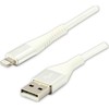 USB kabelis Logo USB-A - Žaibas 1 m Balta