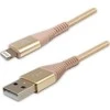 USB kabelis Logo USB-A - Žaibas 2 m aukso