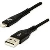 USB kabelis Logo USB-A - Žaibas 2 m Juoda