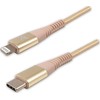USB kabelis Logo USB- C - Žaibas 2 m aukso
