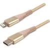 USB kabelis Logo USB- C - Žaibas 1 m aukso