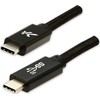USB kabelis Logo USB-C - USB-C 1 m Juodas