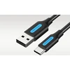 Įkrovimo laidas nuo USB 2.0 iki USB-C Vention COKBF 1m (juodas)