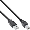 USB kabelis InLine USB-A - USB-B 2 m juodas