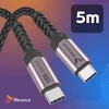 USB laidas Reagle USB-C - USB-C 5 m Juodas