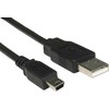 USB laidas Sharkoon USB-A - miniUSB 3 m juoda (4044951015580)