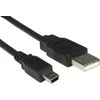 USB laidas Sharkoon USB-A - miniUSB 3 m juoda (4044951015580)