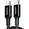 USB kabelis Ugreen USB-C - USB-C 1 m Juodas (UGR1077BLK)