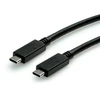 USB Roline USB-C - USB-C kabelis 1 m, juodas (11.44.9056)