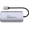 USB-C šakotuvas - UNITEK 2X HDMI 4K, RJ45, PD 100W Pilkas
