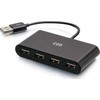 USB ŠAKOTUVAS C2G C2G 4 prievadų USB-A šakotuvas - Šakotukas - 4 x USB 2.0 - Stalinis