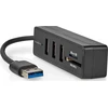 USB ŠAKOTUVAS Nedis CCGB61250BK01 šakotuvai ir šakotuvai USB 3.2 Gen 1 (3.1 Gen 1) Type-A 5000 Mbit/s Juodas