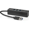 USB ŠAKOTUVAS Nedis CCGB61250BK01 šakotuvai ir šakotuvai USB 3.2 Gen 1 (3.1 Gen 1) Type-A 5000 Mbit/s Juodas
