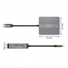 USB šakotuvas Zenwire šakotuvas USB-C 7w1 adapteris USB 3.0 HDMI 4K 60Hz ekrano prievadas gigabito RJ-45 1000M BS-HP706