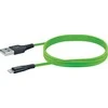 USB kabelis Schwaiger USB-A - Žaibas 1.2 m žalias (LPRO420501)
